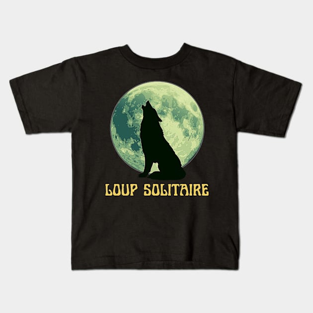 LOUP SOLITAIRE Kids T-Shirt by artbleed